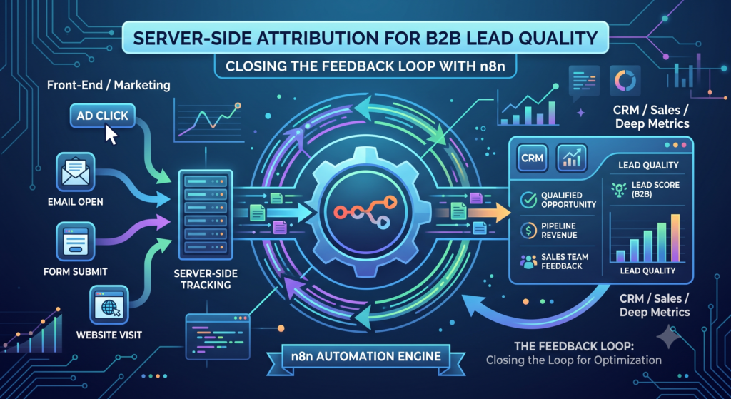 Server-Side Attribution for B2B Lead Quality: Closing the Feedback Loop with n8n