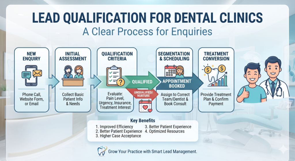 Lead Qualification for Dental Clinics: A Clear Process for Enquiries