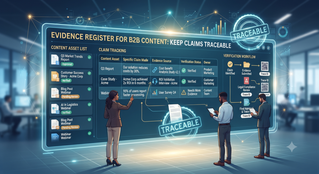 An Evidence Register for B2B Content: Keep Claims Traceable